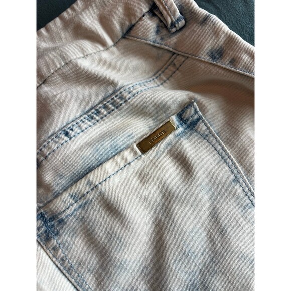 Chicos Jeans Womens 0 US 4 Acid Washed Blue Pants Tall Stretch - Picture 8 of 10